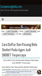 Mobile Screenshot of carapasangbola.com
